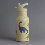 Edelstahl-Trinkflasche mit Dinosaurier-Motiv - 350 ml