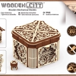 Mechanisches Holzpuzzle Geheimnisvolle Schatulle