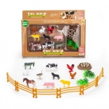 Bauernhoftiere Figuren Set mit Gehege
