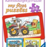 Mein erstes Puzzle Baumaschinen 3×6 Teile RAVENSBURGER