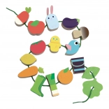 Auffädelspiel Garten VILAC – Holz-Fädelspiel zur Förderung der Feinmotorik