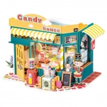 ROBOTIME ROLIFE CANDY HOUSE – 3D DIY Miniatur-Konditorei mit LED-Beleuchtung