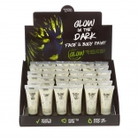 Gesicht- und Körperfarbe, die im Dunkeln leuchtet