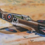 Flugzeugmodell Curtiss P-40K Kittyhawk Mk. III 1/72