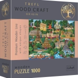 Holzpuzzle TREFL Berühmte Orte Frankreichs 1000 Teile
