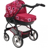 Puppenwagen 2-in-1 Bella Poppy Red