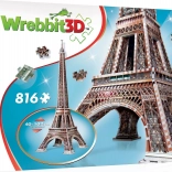 3D‑Puzzle Eiffelturm 816 Teile WREBBIT