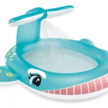 Aufblasbares Kinderbecken Wal mit Dusche INTEX