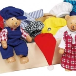 Anziehbären in Holzbox