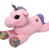 Rosa Plüscheinhorn 85 cm