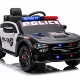 Elektrisches Kinder-Polizeiauto DODGE Charger, schwarz