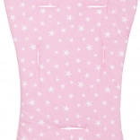 weiche Kinderwagenauflage Pink Stars