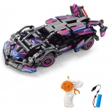 Bausteinset für pinkes ferngesteuertes RC-Auto 19 cm – 323 Teile