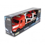 Magic Truck Sport Formel 1 leuchtender Lkw mit Anhänger und 2 F1-Wagen