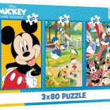 Puzzle 3x80 – Team MICKEY MOUSE von Trefl