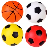 Set aus 4 Schaumstoffbällen 10 cm – Fußball und Basketball