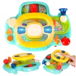 Interaktives Kinderlenkrad mit Musik und Geräuschen, blau