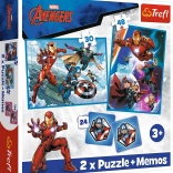 Puzzle 2-in-1 und Memo-Spiel MARVEL The Avengers
