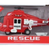 Feuerwehr-Helikopter mit Batterie, Licht und Sound