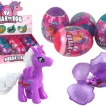 Magisches knisterndes Ei Einhorn im Panzer 4 Farben 6 cm