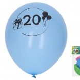 Luftballons 30 cm mit Zahl 20 – Set mit 5 Stück