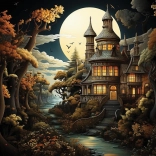 Puzzle Herrenhaus Roccoco 2000 Teile ART PUZZLE