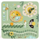 Holzbildungskalender auf Englisch