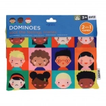 Petit Collage Domino 2-in-1 Gefühle und Zahlen