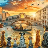 Trefl Puzzle Hunde in Venedig 1000 Teile