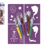 Blasstifte mit Schablonen Die Eiskönigin