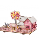 Holz-3D-Puzzle Herbsthaus WOODCRAFT