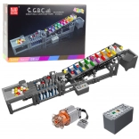 Baukasten Kugelbahn mit Elektromotor – 1281 Teile