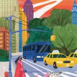 Puzzle Spaziergang durch New York 500 Teile