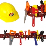 Kinder-Set für kleine Handwerker mit Werkzeuggürtel und Helm