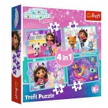 Puzzle 4-in-1 Gabby’s Dollhouse – Abenteuer