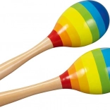 Goki Rumba-Kugeln Regenbogen – Set mit 2 Stück