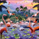 Rosa Flamingos Puzzle 1000 Teile