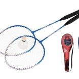 Badminton-Set: 2 Schläger und 1 Ball im Etui, 64 cm
