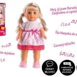 Puppe Barunka gehend und singend auf Tschechisch 42 cm