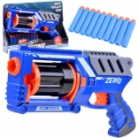Plastikpistole Blaster mit 10 Schaumstoffgeschossen